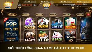 Giới thiệu game bài Catte tại cổng game HitClub