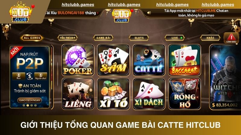Giới thiệu game bài Catte tại cổng game HitClub